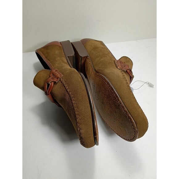 Massimo Emporio Men Size 9 Brown Suede Leather Dress Shoes horsebit theme main image 12